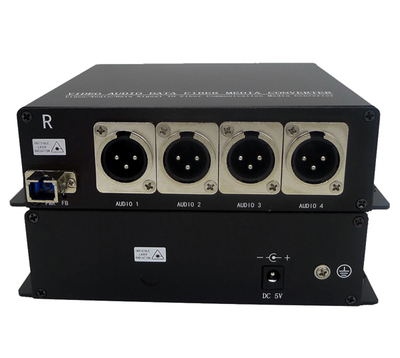4 Ch Balanced Audio over Fiber