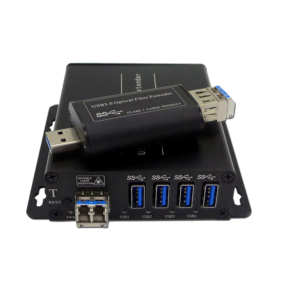 4 Ports USB 3.0/2.0/1.1 Hub over Single-mode Fiber Extender