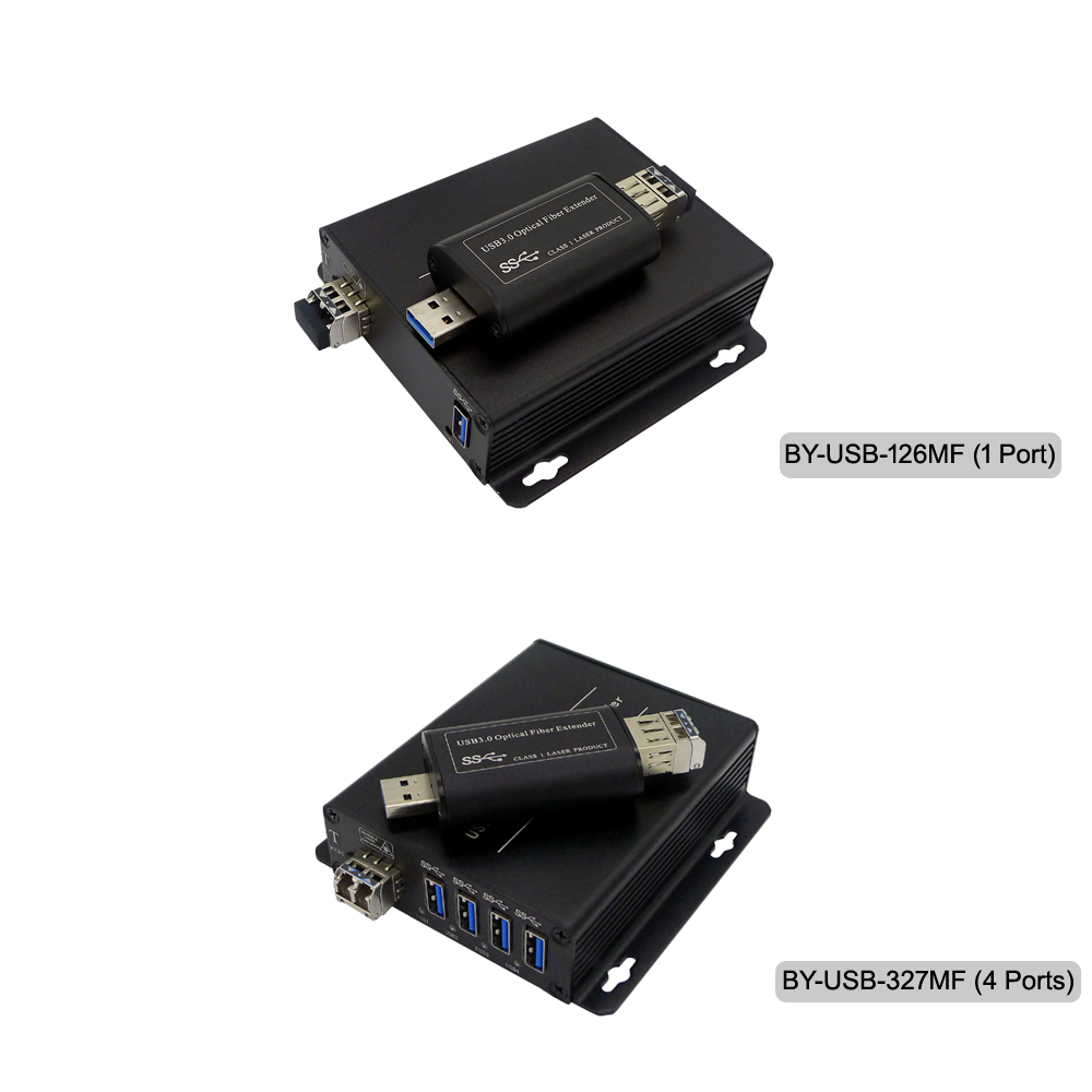 USB 3.0/2.0/1.1 Fiber Optic Extender over Max 100 Meters (330 Feet) OM1 & OM3 Multi-mode Fiber Optic